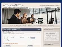 Tablet Screenshot of houston.accountingmatch.com