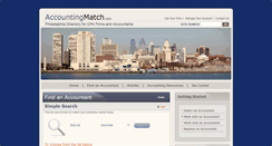 Desktop Screenshot of philadelphia.accountingmatch.com
